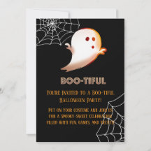 Boo-tiful Halloween Ghost children Party-inbjudan
