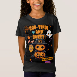 Boo tiful Halloween Kids T-Shirt | Spooky Pumpkin