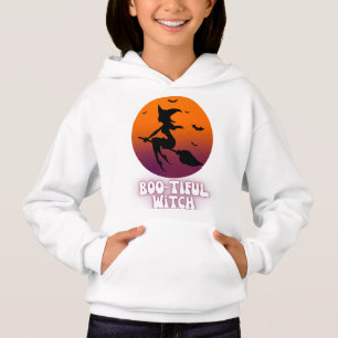 BOO-TIFUL WITCH SILHOUETTE HALLOWEEN WOMEN T SHIRT