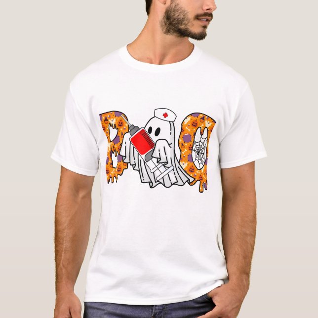 Boo-tifullt-taloky || Halloween T Shirt (Framsida)