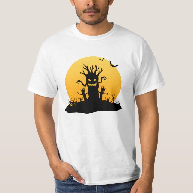 Boo-tike Nightmare: Din Spooktacular Halloween T Shirt (Framsida)