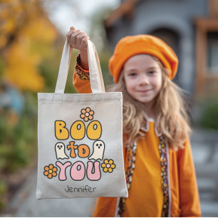 Boo till dig Personlig Halloween Tygkasse