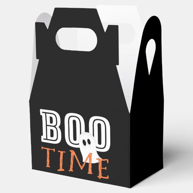 BOO TIME Halloween Ghost Party Favor Boxes Presentaskar (Öppnad)