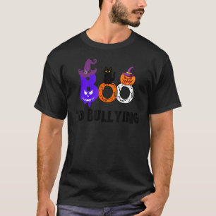 Boo to Bulling cat Pumpkin Orange shirt Unity Day T