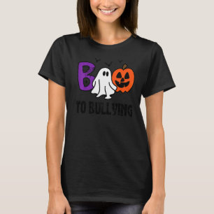 Boo to Bulling Ghost Pumpkin Orange Anti Bully Un T Shirt