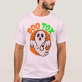 Boo Tox Nurse Ghost Halloween Medical Ghost Art T Shirt