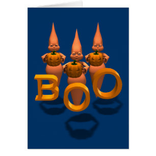 Boo! Tre Cute Ghosties Hälsningskort