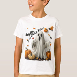 Boo-tröttsamt söt taloky Halloween-barn T Shirt