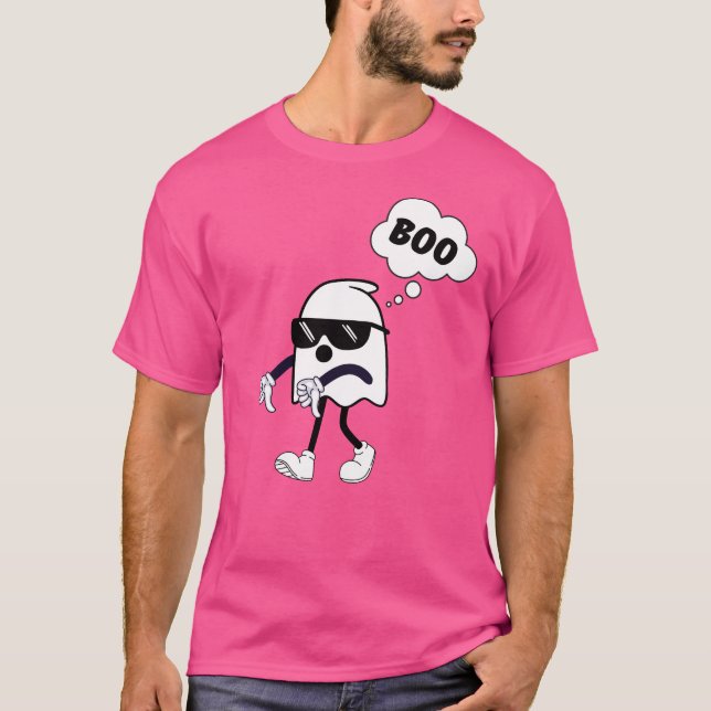 Boo - Tumbs Down Coola Ghost Meme Funny Halloween T Shirt (Framsida)