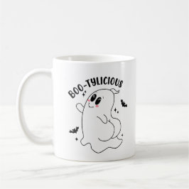 Boo - tyliskt roligt Halloween Kaffemugg