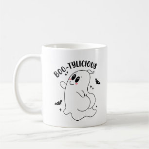 Boo - tyliskt roligt Halloween Kaffemugg