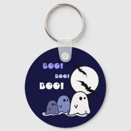 Boo! Underlig Little Spöken Halloween Gift Nyckelring