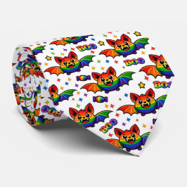 🦇🌈 BOO‑vacker regnbågsfladdermus godis slips