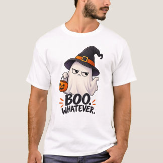 Boo Vad Som Helst Roligt Grinig Spöke Häxa Hallowe T Shirt