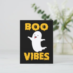Boo Vibes - Funny Halloween 2022 Vykort
