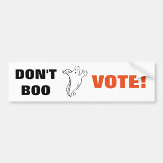 Boo Vote! - 1 stötfångare Bildekal