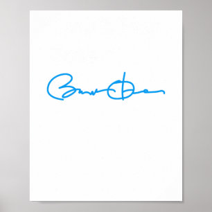 Boo Vote - Barack Obama (vit blått)-märke Poster