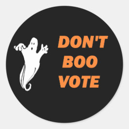 Boo Vote! Stickers Runt Klistermärke