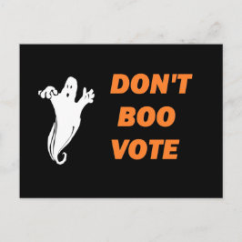 Boo Vote! -Vykort Vykort