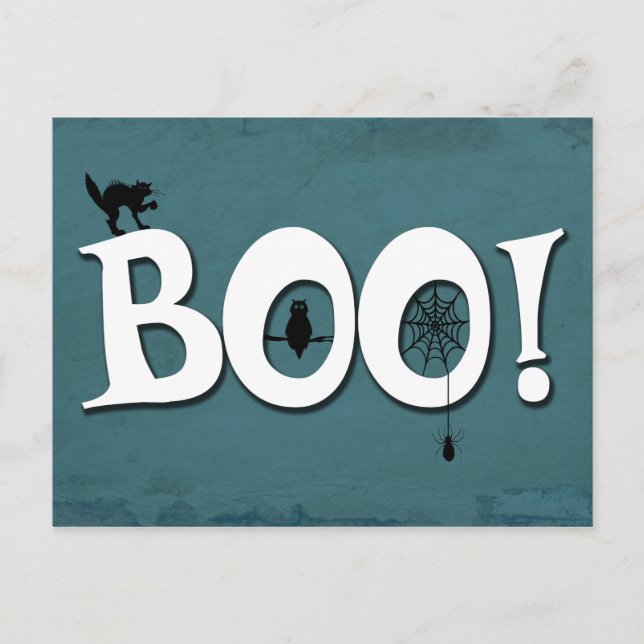 Boo! Vykort (Framsida)