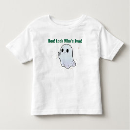 Boo, Who's Two, Ghost & Stardust Birthday T Shirt