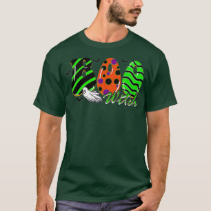 Boo Witch Spider Ghost Pumkin & Witch Hat Hallowee T Shirt