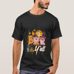 Boo Y all Cute Gris Witch Hat Pumpkin Farm Hallowe T Shirt