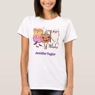 Boo Y, Cute Ghost halloween T Shirt