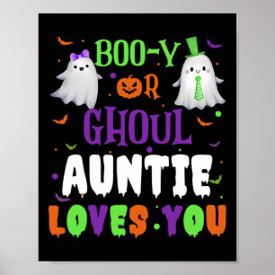 Boo-y eller Ghoul Auntie Kärlek du by Halloween Ma Poster