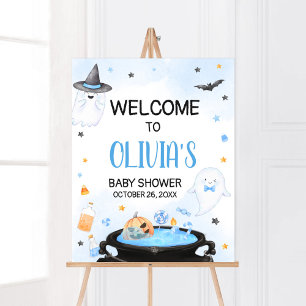 Boo-y Halloween Baby Shower Välkomsttext Poster