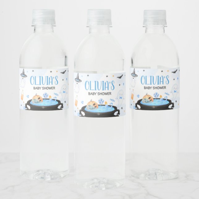 Boo-y Halloween Baby Shower Vattenflaskor Etikett (Flaskor)