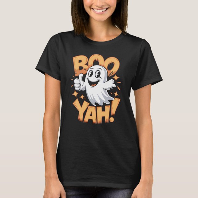 Boo Yah Ghost T Shirt (Framsida)
