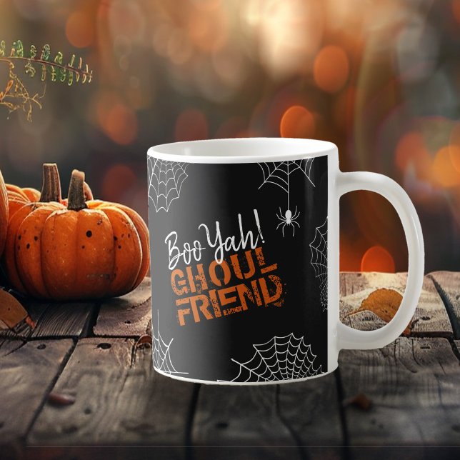 Boo Yah Ghoul Friend Halloween ID684 Kaffemugg (Skapare uppladdad)