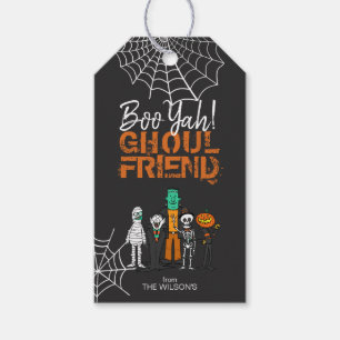 Boo Yah Ghoul Friend Halloween Monsters ID684 Presentetikett