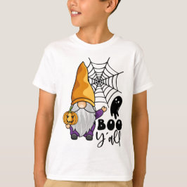 Boo Y'all Halloween Gnome T Shirt