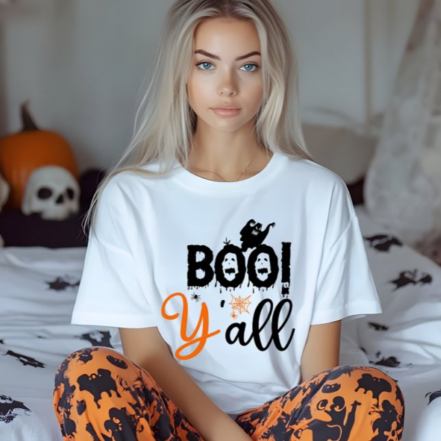 BOO Y'all, halloween skräcknätterna. T Shirt (Skapare uppladdad)