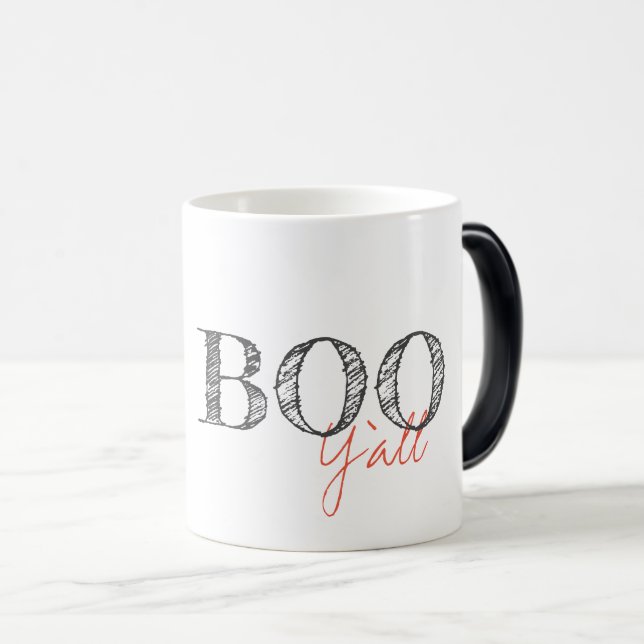 BOO Y'ALL Halloween Southern Preppy Fall Roligt Magisk Mugg (Framsida höger)