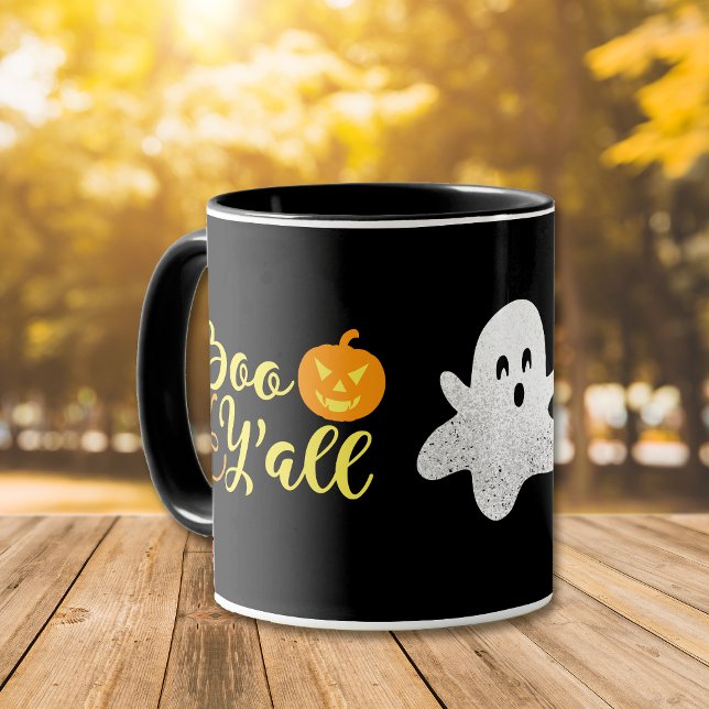 Boo Y'all Halloween-spöke Mugg (Skapare uppladdad)