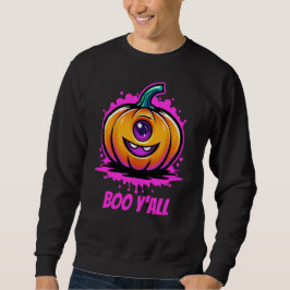 Boo Y'All, snyggt halloween-design Lång Ärmad Tröja