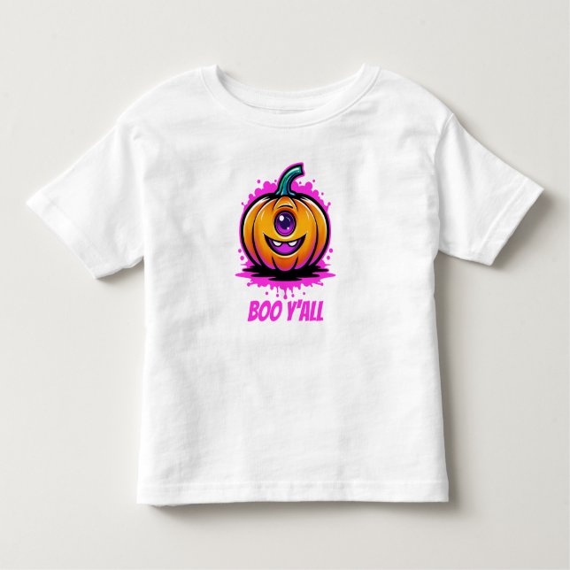 Boo Y'All, snyggt halloween-design T Shirt (Framsida)