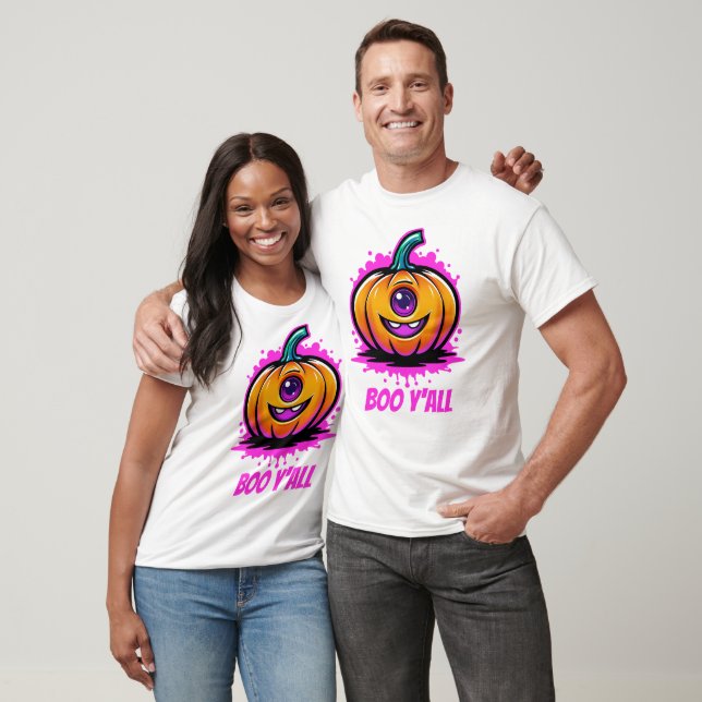 Boo Y'All, snyggt halloween-design T Shirt (Unisex)