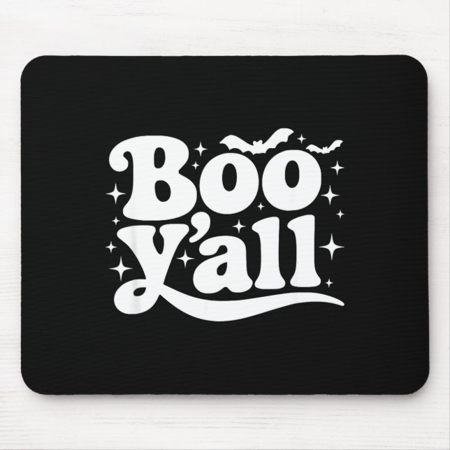Boo Y'all Southern Retro Halloween Quote Saying Ba Musmatta (Framsidan)