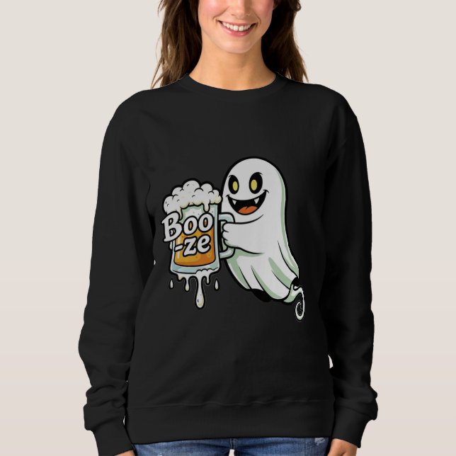 Boo-z – Funny Halloween Ghost Design T Shirt (Framsida)