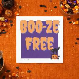 Boo‑ze Free | Halloween Sober Fest Pappersservett