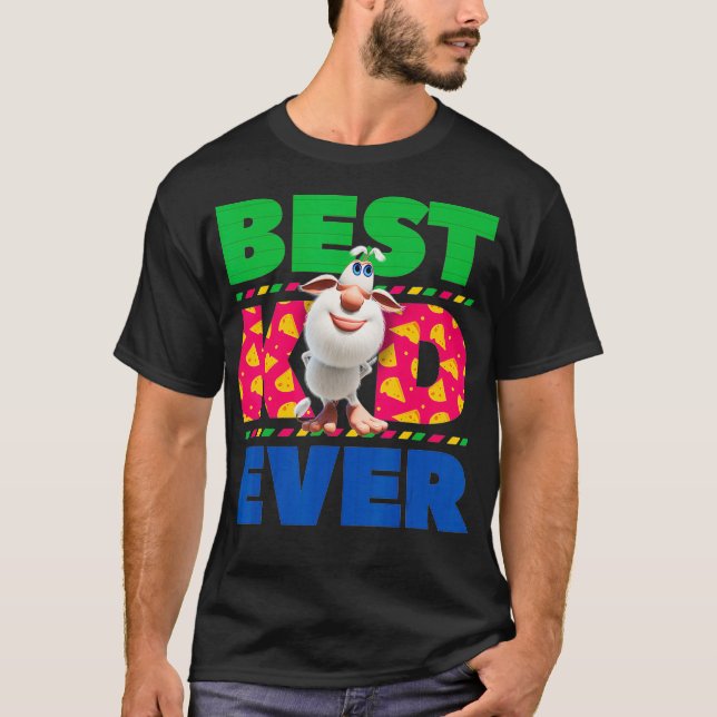 Booba Best Kid Ever Birthday Gift T Shirt (Framsida)