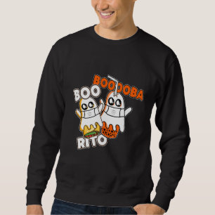 Booba Boo rito Kawai Boba Tea Burrito inuti Hallo Lång Ärmad Tröja