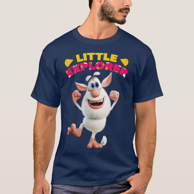 Booba Little Explorer Happy Birthday Gift for T Shirt (Framsida)