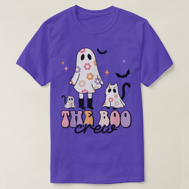 Boobesättningens taloky Season Ghost Cat Halloween T Shirt (Design framsida)