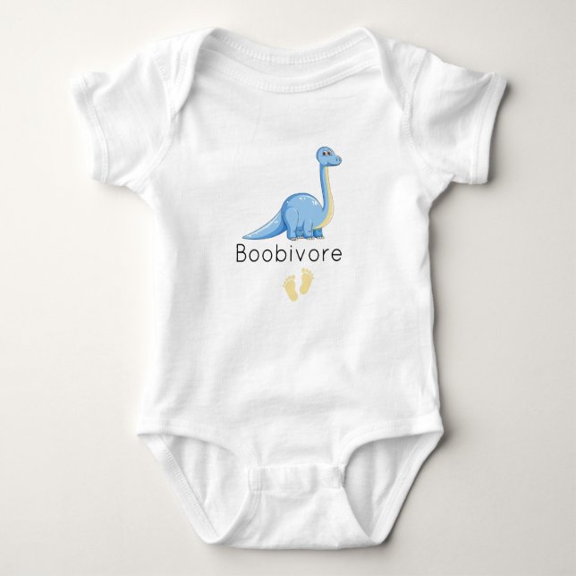 Boobiätare Baby, babyduschpresenten Boobiätare T Shirt (Framsida)