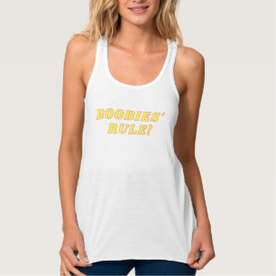 Boobiesregeln! Linne Med Racerback
